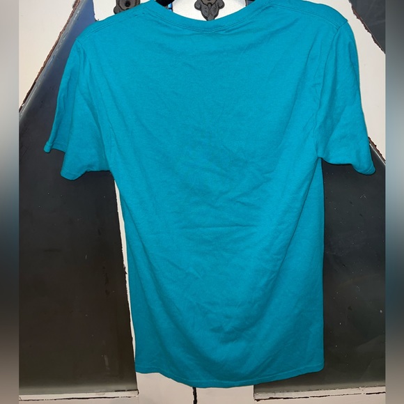 Turquoise Christian Tee - GRACE. religious top sz small - Picture 2 of 3